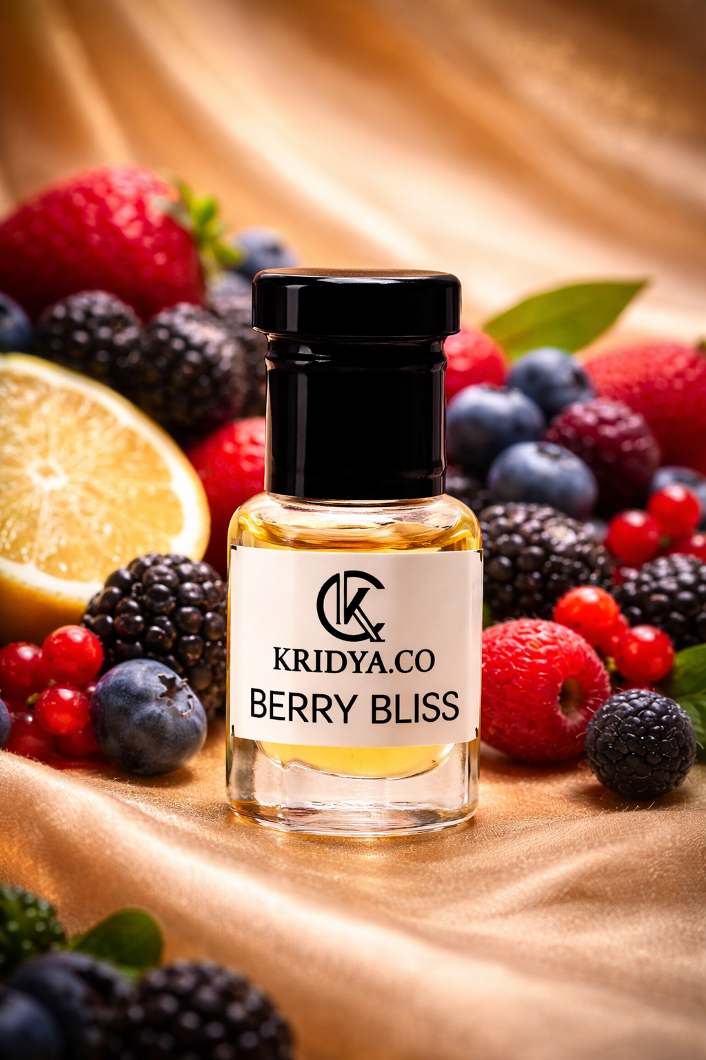 KRIDYA.CO Berry Bliss Attar – Sweet Tropical Alcohol-Free Fragrance
