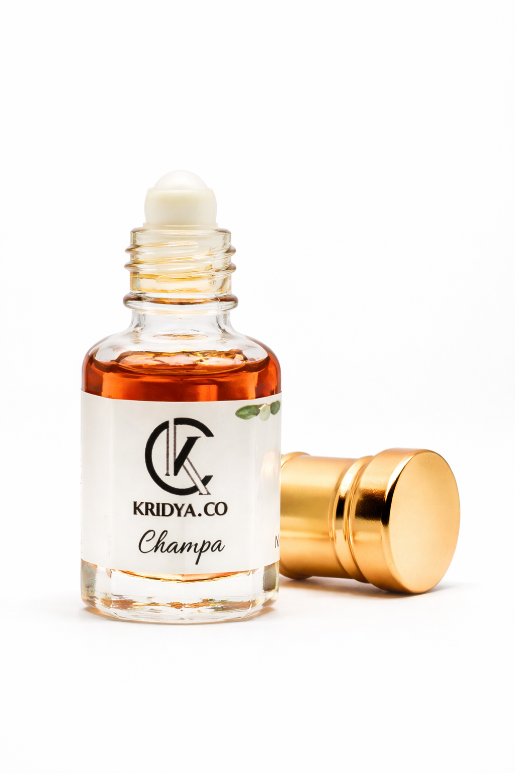 KRIDYA.CO Premium Champa Attar – Exotic Floral Perfume Oil | Alcohol-Free Perfume Oil