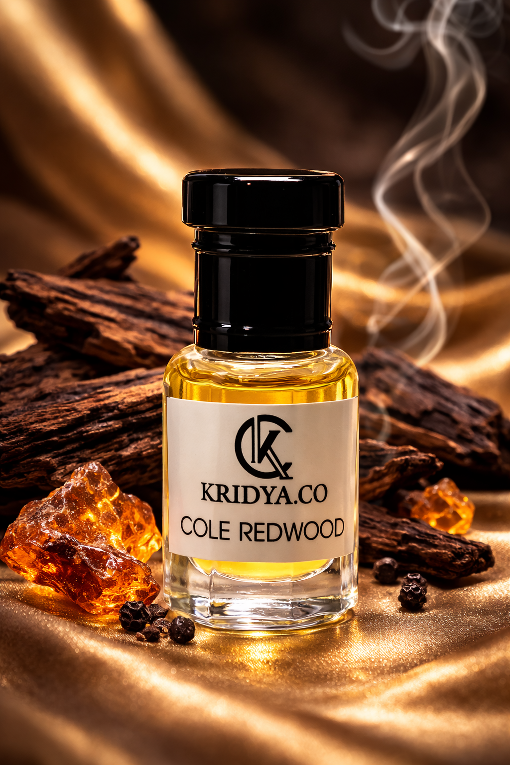 RIDYA.CO Cole Redwood  Attar – Luxury Woody Oriental Perfume Oil | Alcohol-Free Premium Fragrance