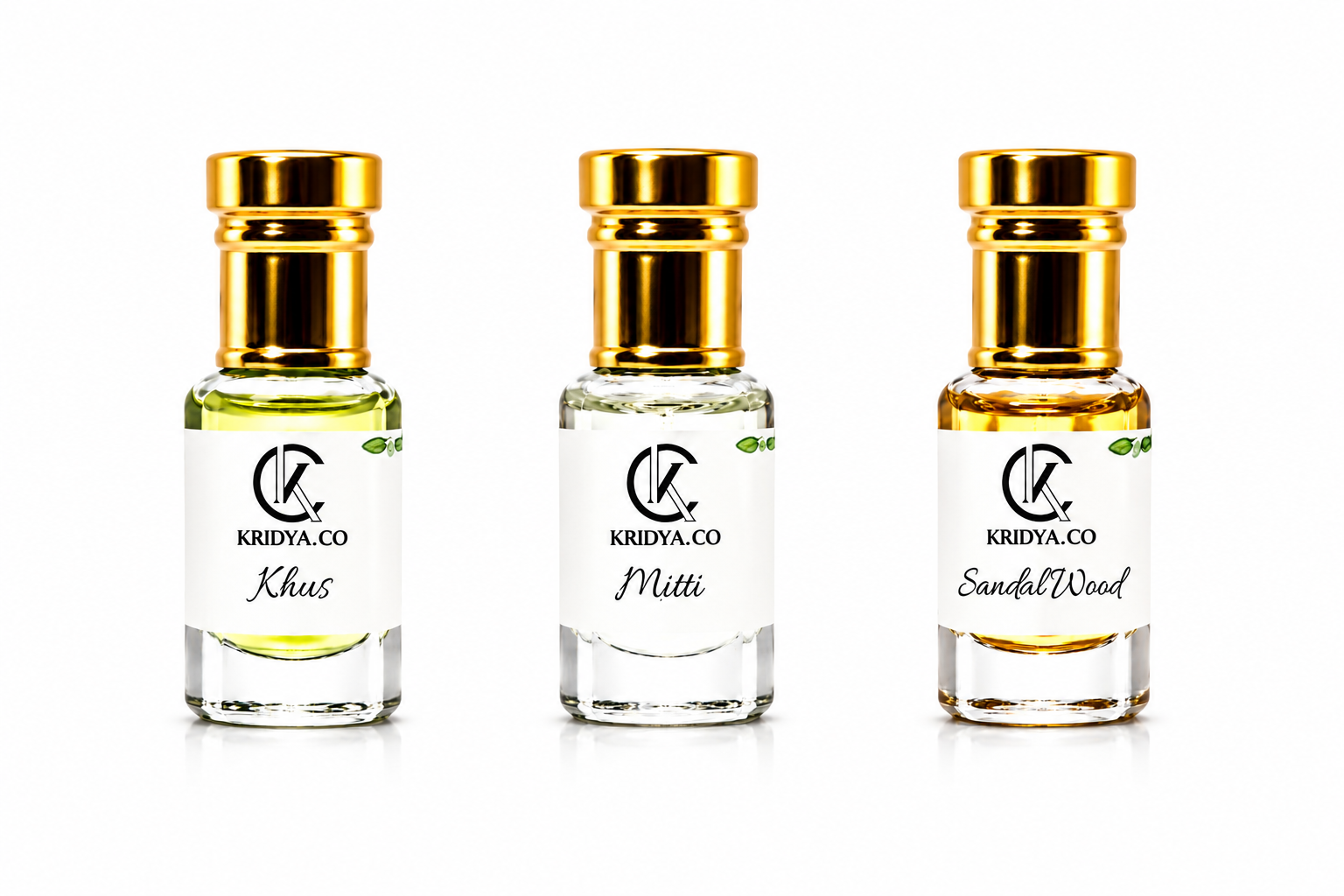 KRIDYA.CO Heritage Attar Combo Set - 3 x 3ml