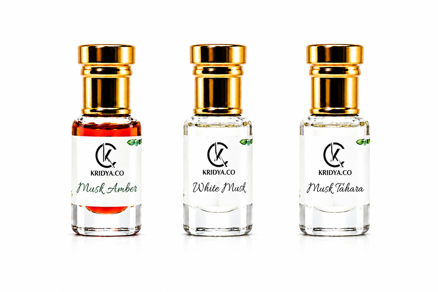 KRIDYA.CO Premium Musk Attar Combo Set Unisex - 3 x 3ml