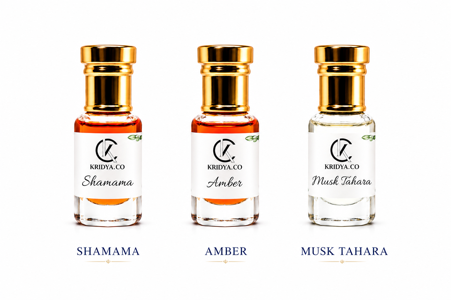 KRIDYA.CO Premium Oriental Attar Combo Set 3 x 3ml