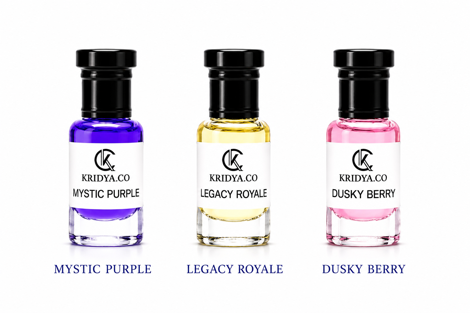 KRIDYA.CO Premium Attar Combo  Set - 3 x 3ml