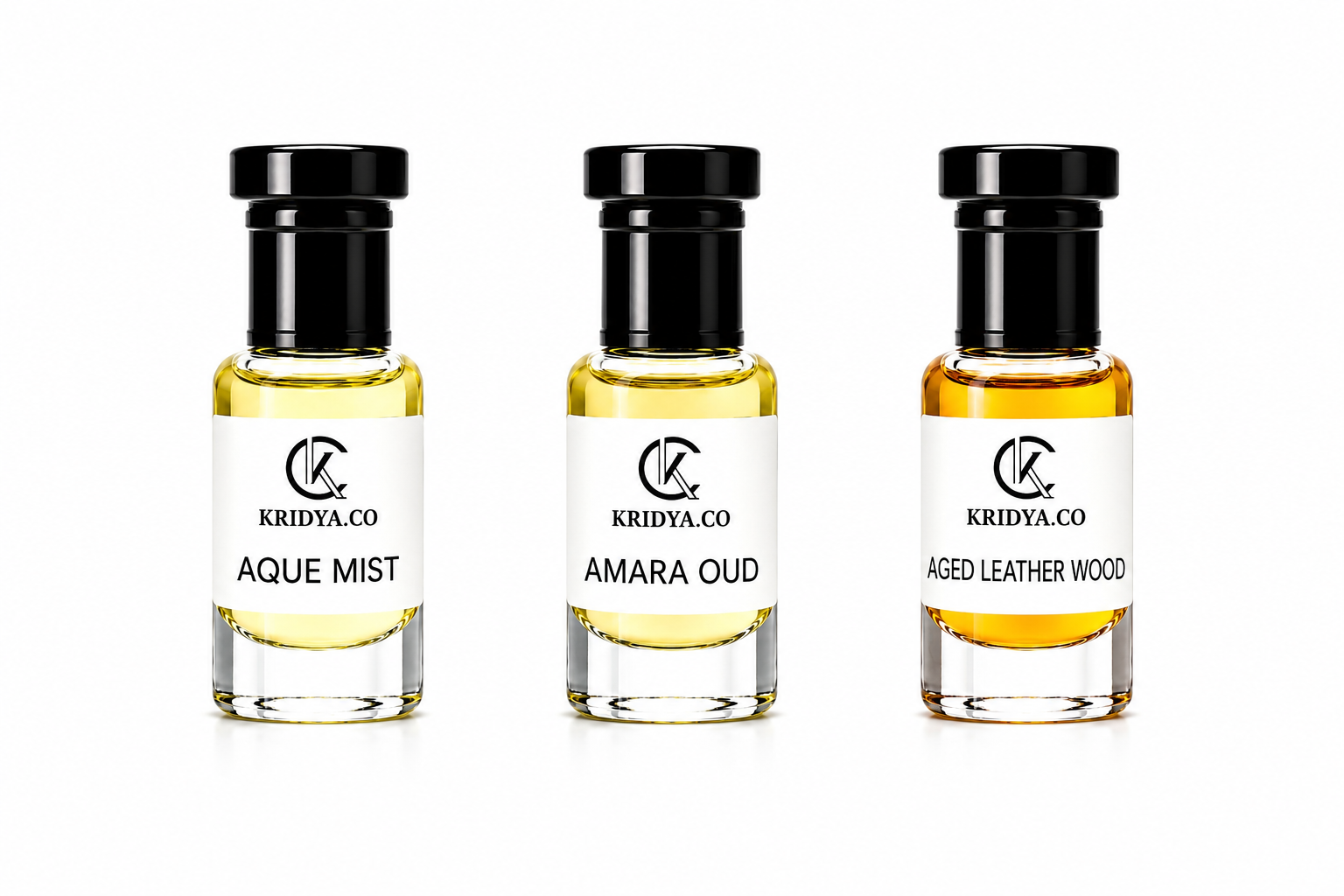 KRIDYA.CO Premium Attar Combo  Set | 3 x 3ml | Unisex