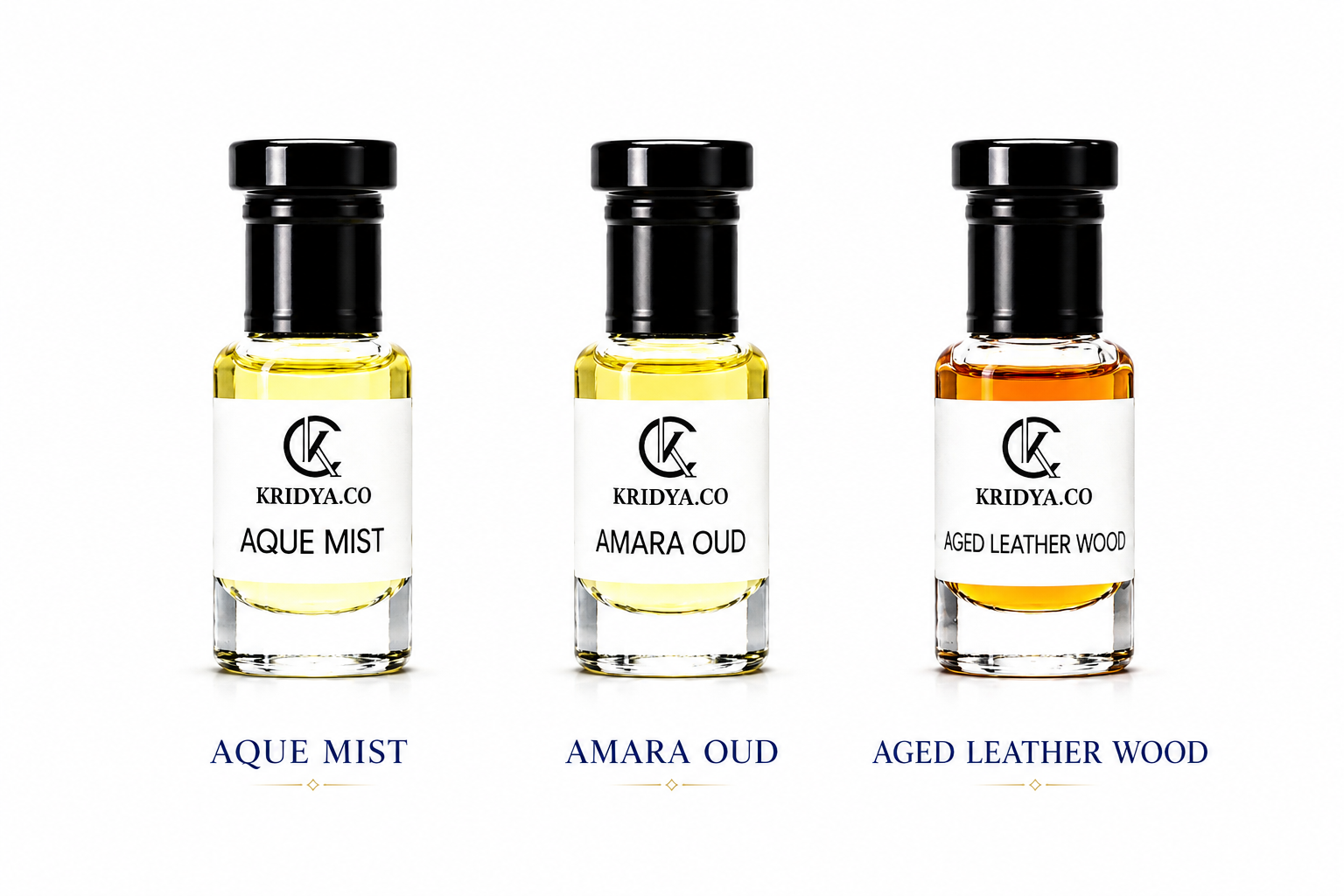 KRIDYA.CO Premium Attar Combo  Set | 3 x 3ml | Unisex