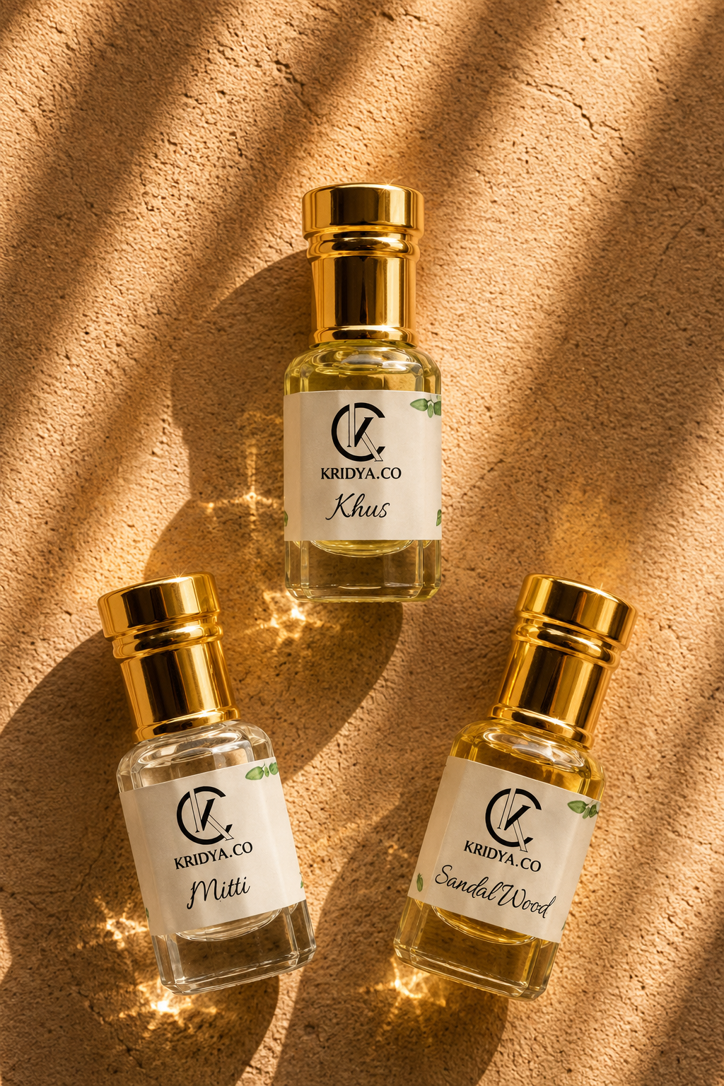 KRIDYA.CO Heritage Attar Combo Set - 3 x 3ml