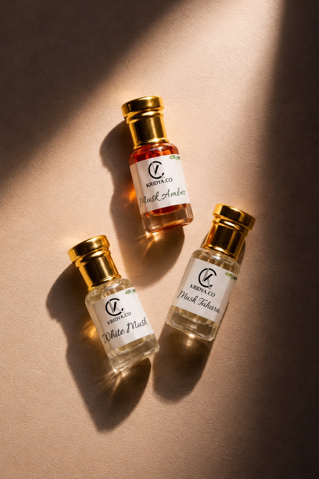 KRIDYA.CO Premium Musk Attar Combo Set Unisex - 3 x 3ml