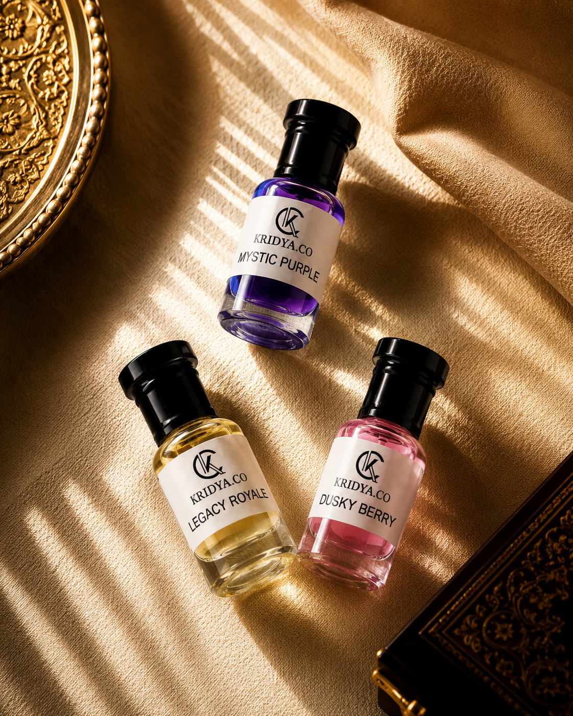 KRIDYA.CO Premium Attar Combo  Set - 3 x 3ml