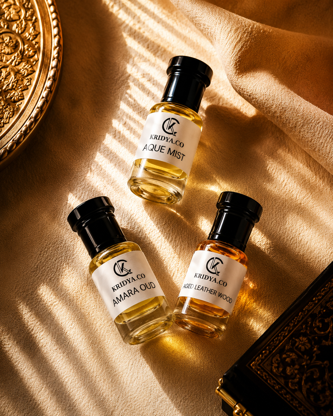 KRIDYA.CO Premium Attar Combo  Set | 3 x 3ml | Unisex