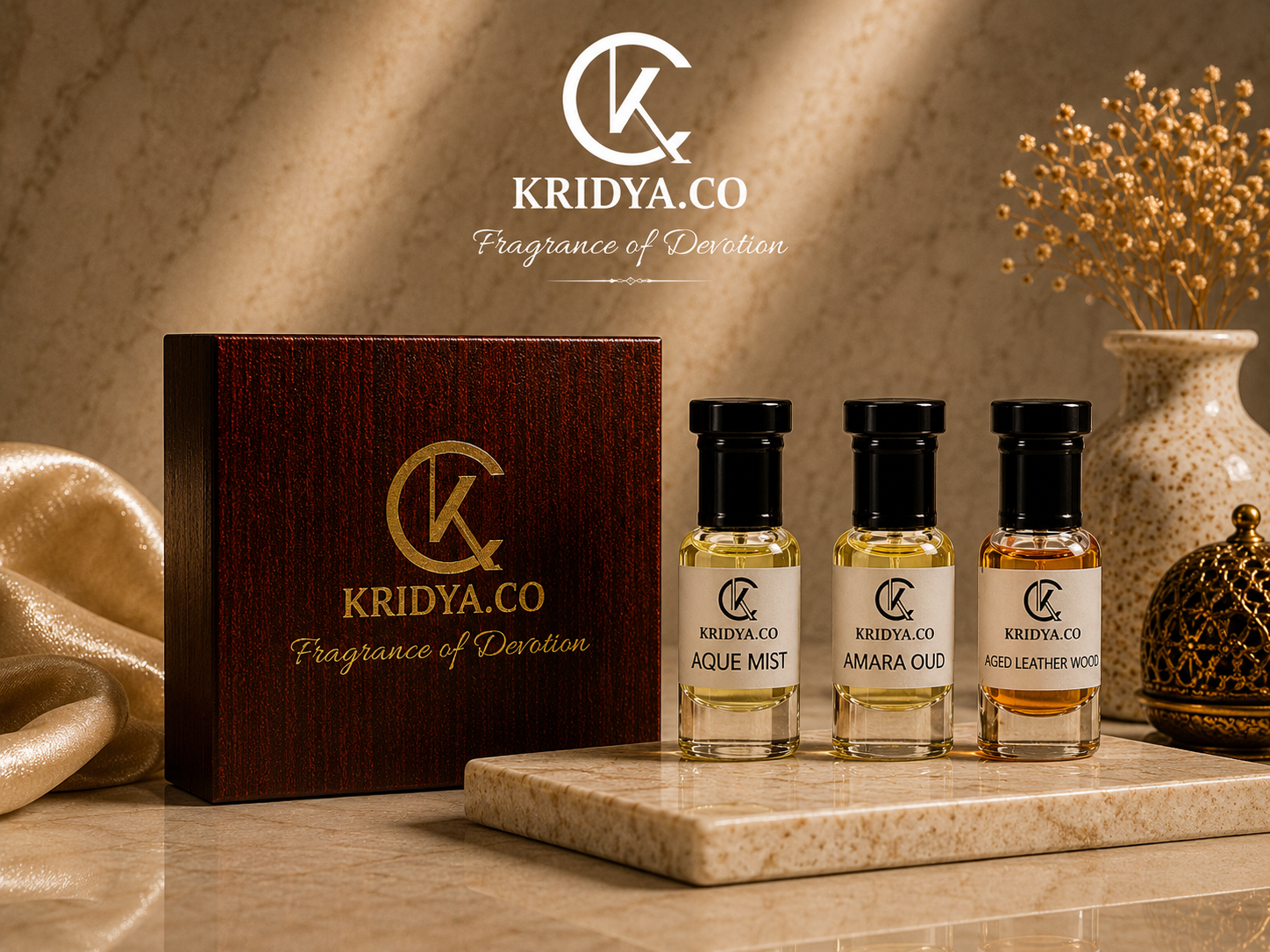 KRIDYA.CO Premium Attar Combo  Set | 3 x 3ml | Unisex