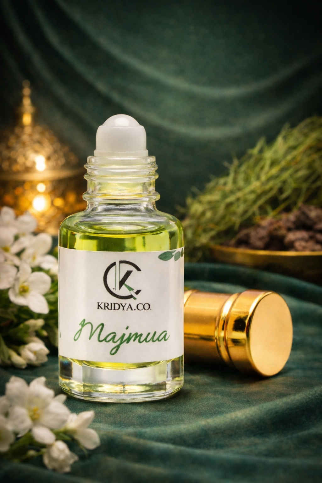 KRIDYA.CO Premium Majmua Attar – Traditional Herbal Woody Perfume Oil | Alcohol-Free Oriental Perfume Oil