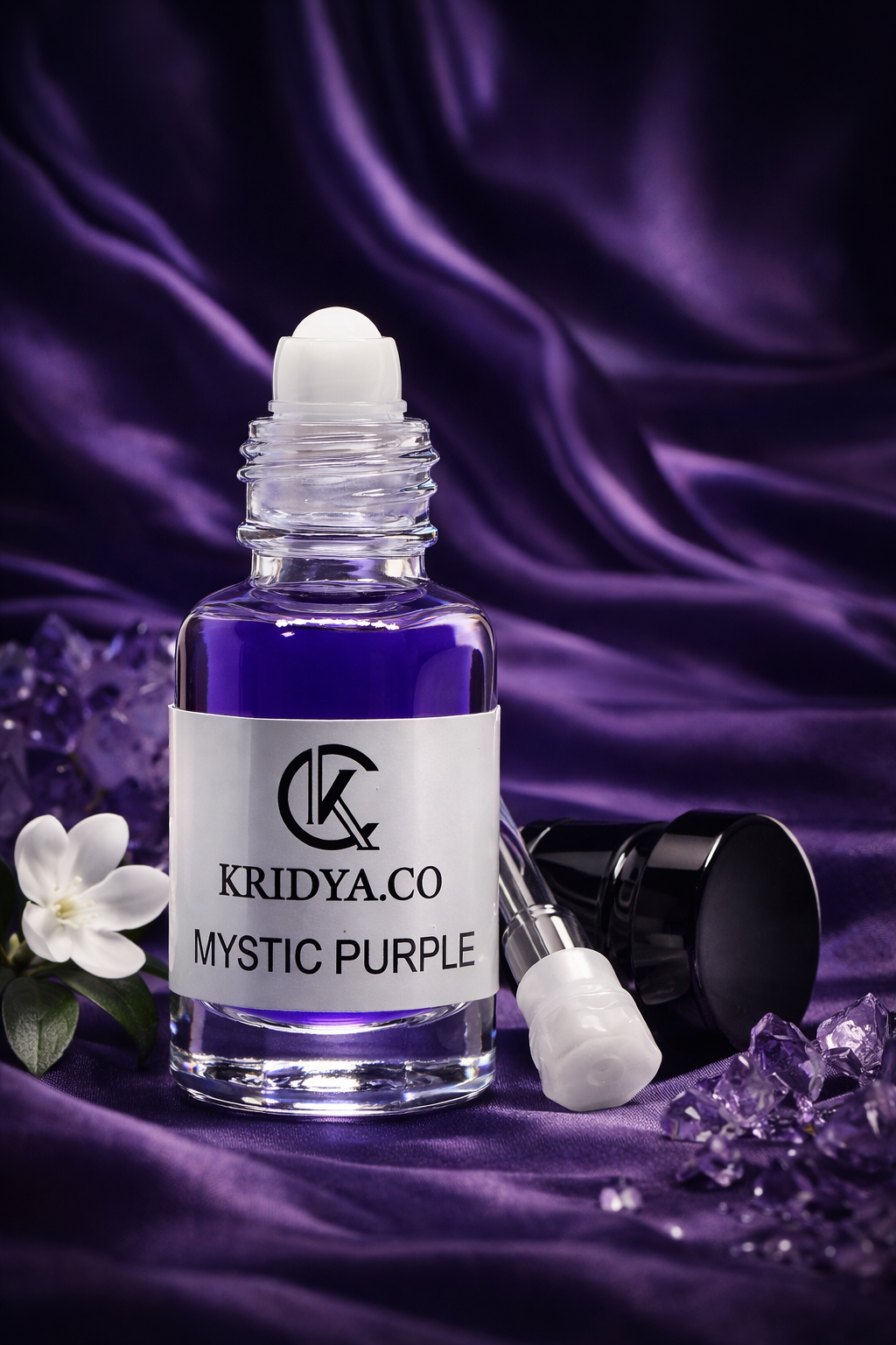 KRIDYA.CO Premium Purple Attar – Rich Woody Oriental Alcohol-Free | Fragrance Luxury Perfume Oil
