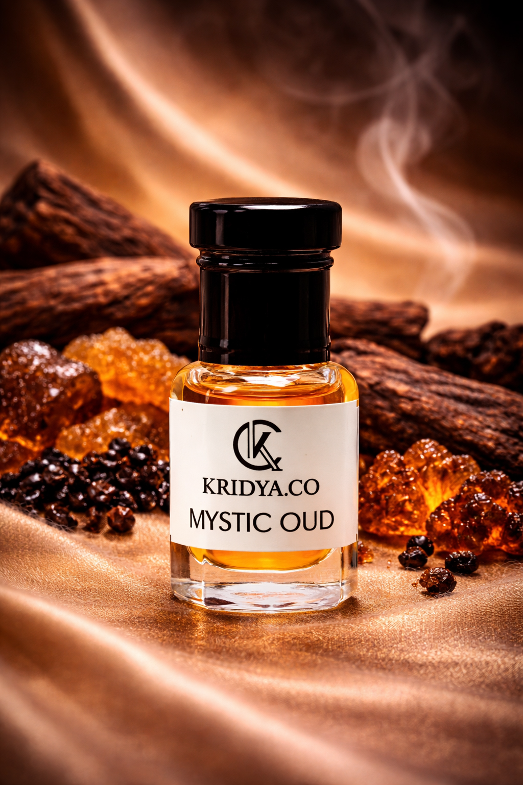 KRIDYA.CO Premium Mystic Oud Attar – Luxury Oriental Perfume Oil