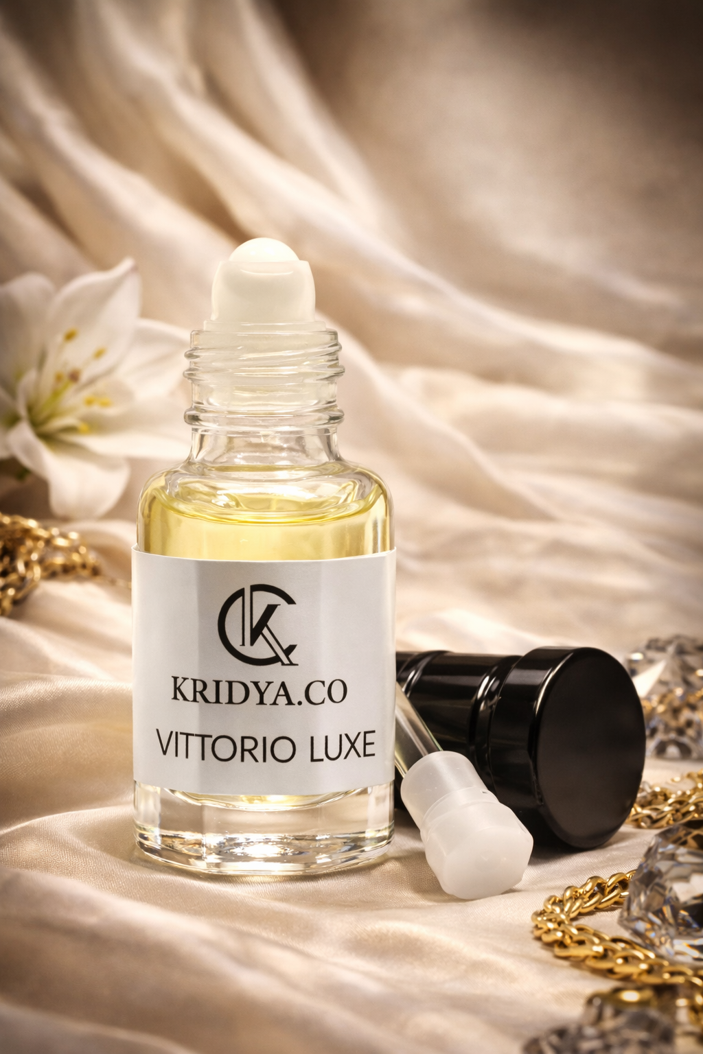 KRIDYA.CO Vittorio Luxe Attar – Premium Long Lasting Alcohol-Free Perfume Oil