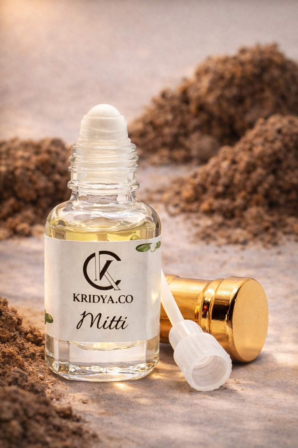 KRIDYA.CO Premium Mitti Attar – Earthy Petrichor Perfume Oil