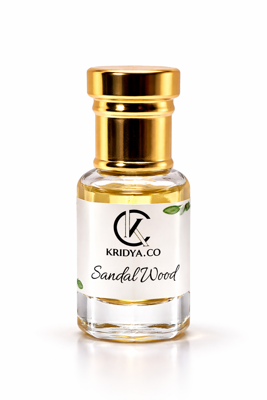 KRIDYA.CO Sandalwood Attar – Premium Long Lasting Alcohol-Free Perfume Oil