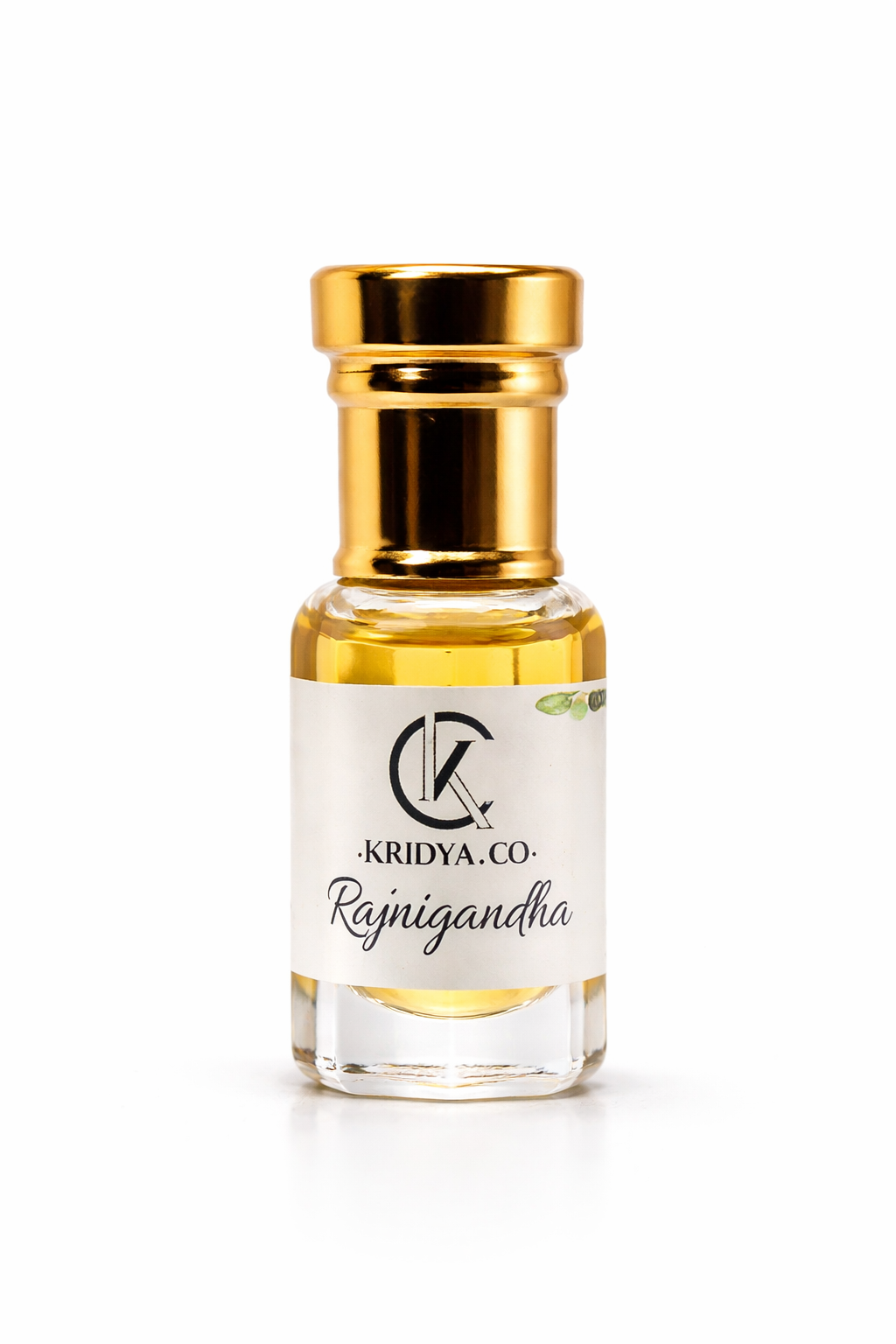 KRIDYA.CO Premium Rajanigandha Attar – Rich White Floral Perfume Oil