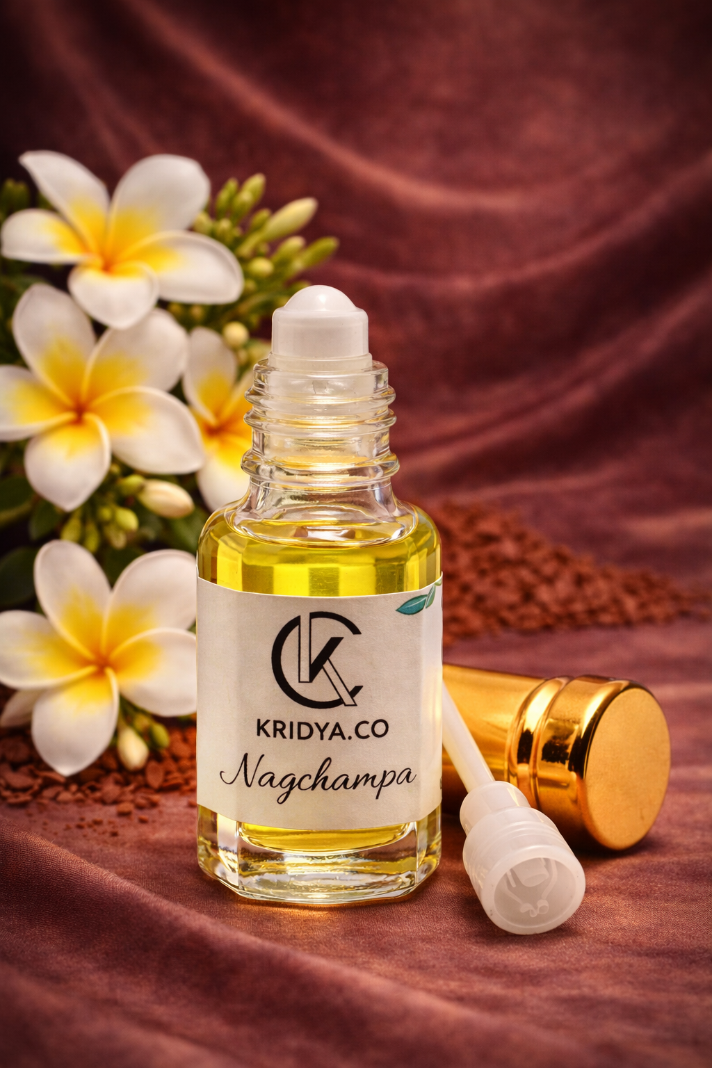 KRIDYA.CO Nagchampa Attar – Premium Long Lasting Alcohol-Free Perfume Oil