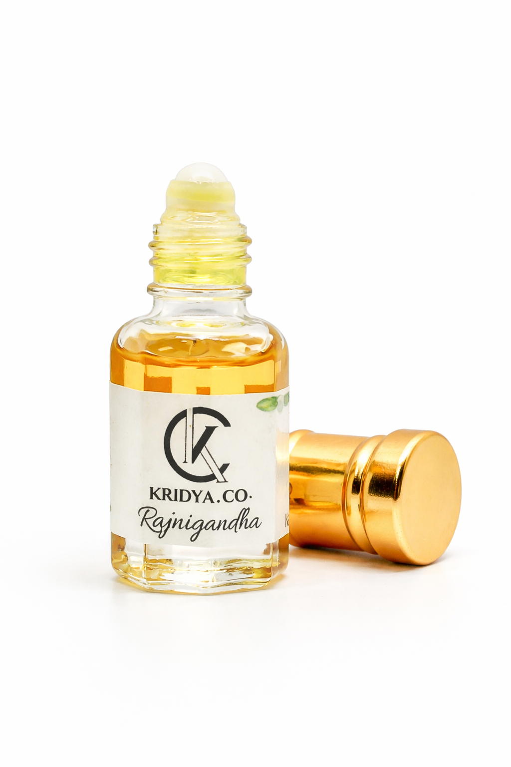 KRIDYA.CO Premium Rajanigandha Attar – Rich White Floral Perfume Oil